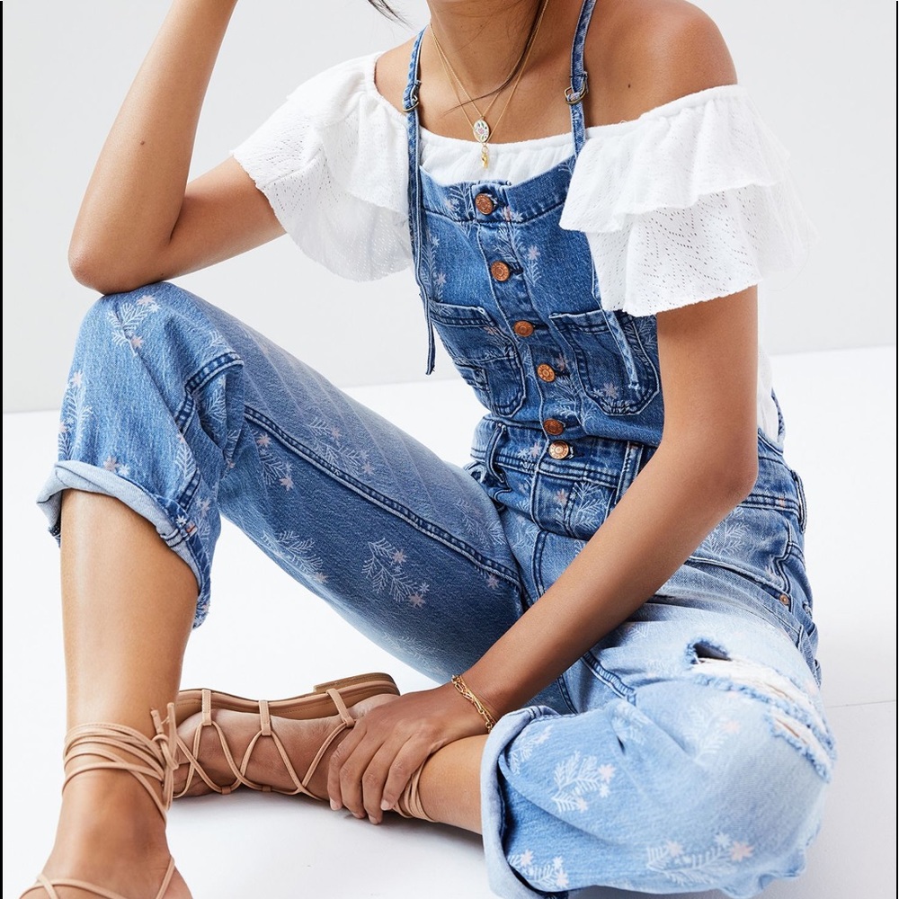 Anthropologie Pilcro Painters Denim Overalls